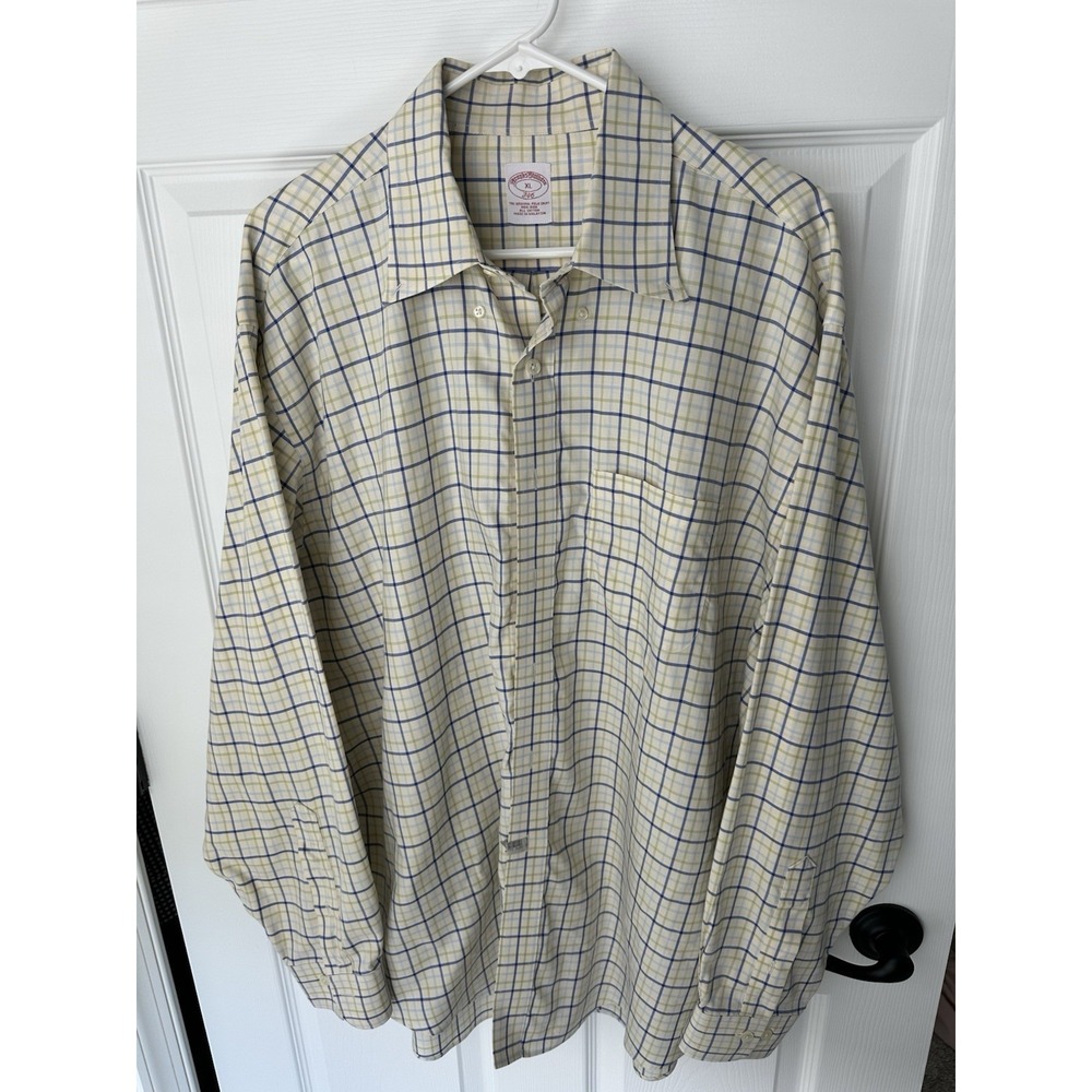 Brooks‎ Brothers 346 Men's Original Polo Shirt Button Down, Long Sleeve, Size XL